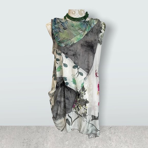 Vintage Concept Long chiffon women's tank top size medium. - Picture 1 of 8
